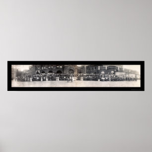 Bankers & Budweiser Photo 1906 Poster