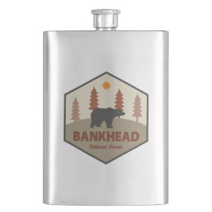 Bankhead National Forest Alabama Bear Hip Flask