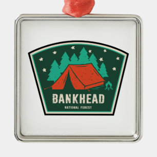 Bankhead National Forest Camping Metal Tree Decoration