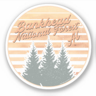 Bankhead National Forest Vintage Treeline Sticker