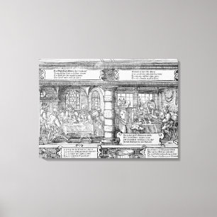 Banking Scene Canvas Print