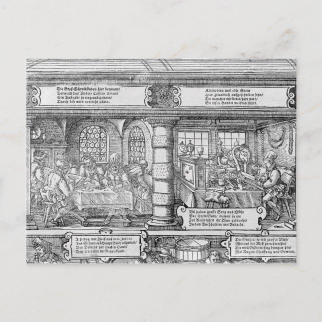 Banking Scene Postcard (Front)