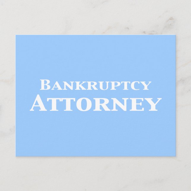 Bankruptcy Attorney Gifts Postcard (Front)