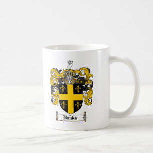 BANKS FAMILY CREST -  BANKS COAT OF ARMS COFFEE MUG