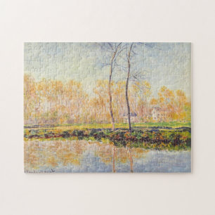 Banks of River Epte at Giverny Monet Fine Art Jigsaw Puzzle