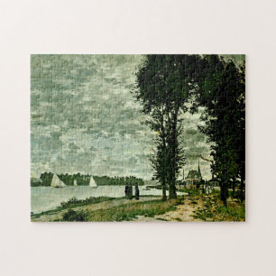 Banks of Seine Argenteuil Monet Fine Art Jigsaw Puzzle