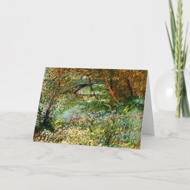 Banks of Seine, Pont de Clichy by Vincent van Gogh Card (Front)