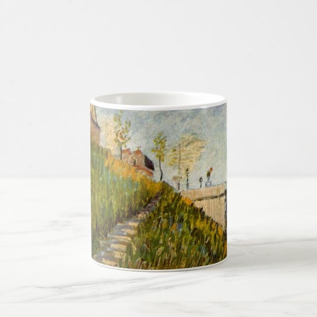 Banks of Seine, Pont de Clichy by Vincent van Gogh Coffee Mug (Center)