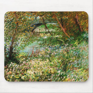 Banks of Seine, Pont de Clichy by Vincent van Gogh Mouse Mat
