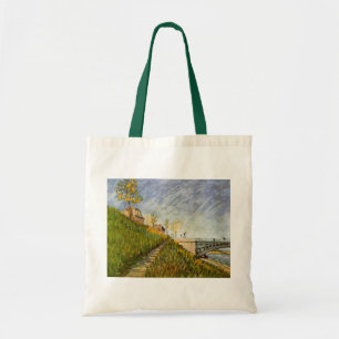 Banks of Seine, Pont de Clichy by Vincent van Gogh Tote Bag