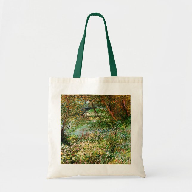 Banks of Seine, Pont de Clichy by Vincent van Gogh Tote Bag (Front)