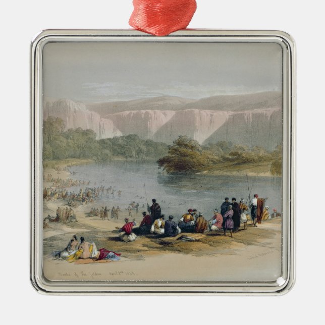 Banks of the Jordan Metal Tree Decoration (Front)