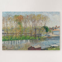 Banks of the Loing in Moret by Camille Pissarro