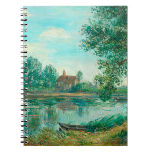 Banks of the Loing in Saint-Mammès Alfred Sisley   Notebook