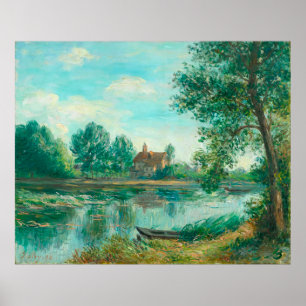 Banks of the Loing in Saint-Mammès Alfred Sisley Poster