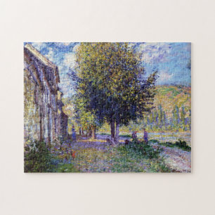 Banks of the Seine at Lavacourt Monet Fine Art Jigsaw Puzzle