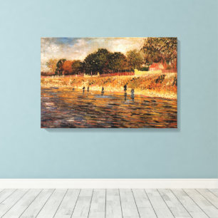 Banks of the Seine by Vincent van Gogh Canvas Print