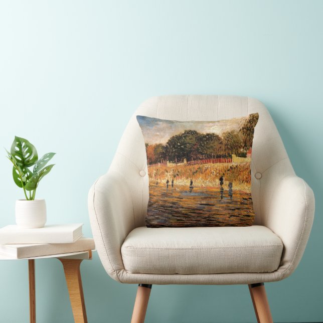 Banks of the Seine by Vincent van Gogh Cushion (Chair)