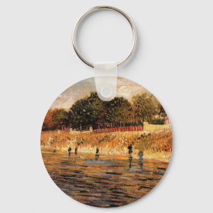 Banks of the Seine by Vincent van Gogh Key Ring