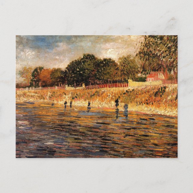 Banks of the Seine by Vincent van Gogh Postcard (Front)