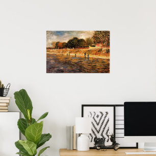 Banks of the Seine by Vincent van Gogh Poster