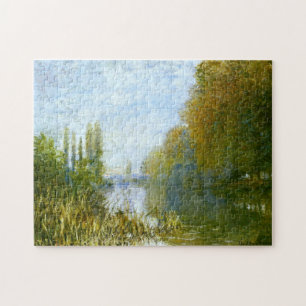 Banks of the Seine in Autumn Monet Fine Art Jigsaw Puzzle