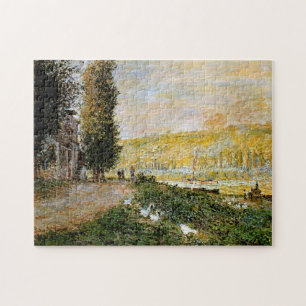 Banks of the Seine, Lavacourt Monet Fine Art Jigsaw Puzzle