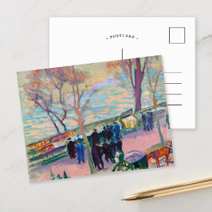 Banks of the Seine   Magnus Enckell Postcard