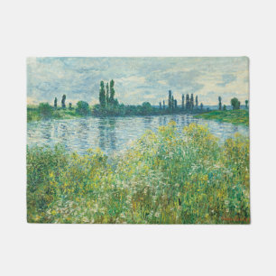 Banks of the Seine River by Monet Doormat
