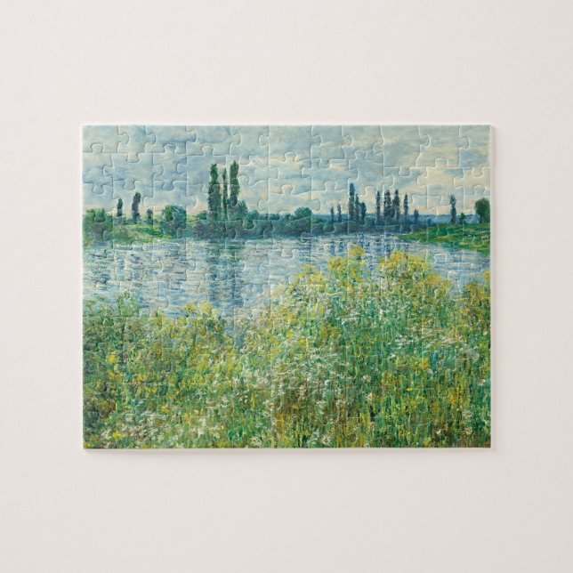 Banks of the Seine River by Monet Jigsaw Puzzle (Horizontal)