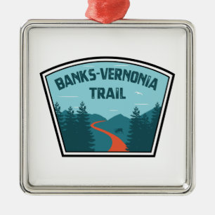 Banks-Vernonia Trail Metal Tree Decoration