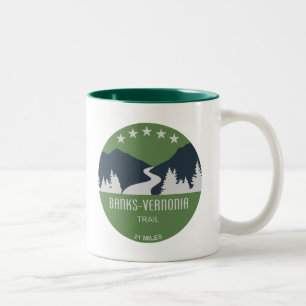 Banks-Vernonia Trail Two-Tone Coffee Mug