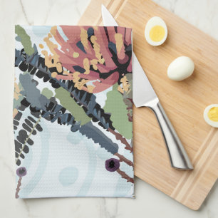 Banksia Flower Dragonfly Art Tea Towel