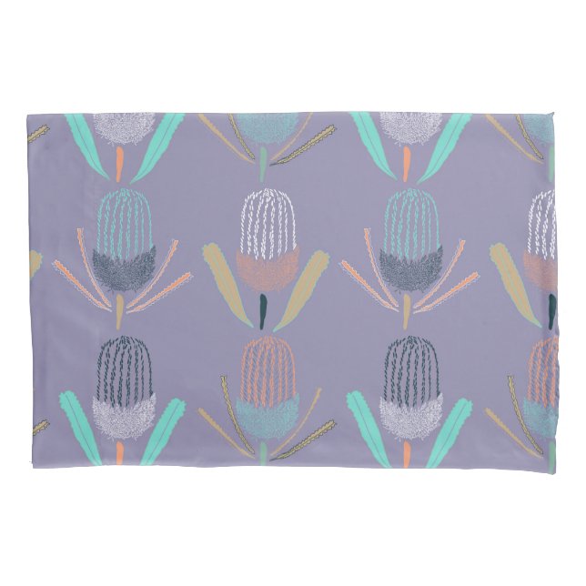 Banksia Lilac Pillowcase (Front)