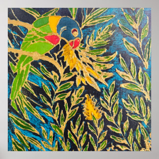 Banksia Lorikeet – Australian Bird Art Print