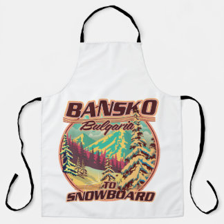 Bankso Bulgaria to Snowboard logo Apron