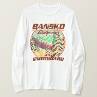 Bankso Bulgaria to Snowboard logo T-Shirt