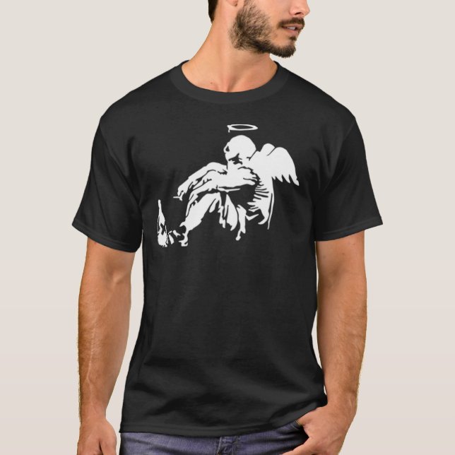 Banksy Fallen Angel Classic T-Shirt (Front)