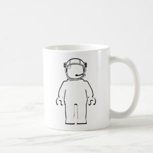 Banksy Style Astronaut Minifig Coffee Mug