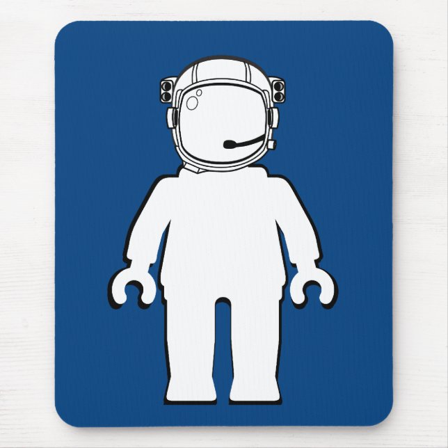 Banksy Style Astronaut Minifig Mouse Mat (Front)