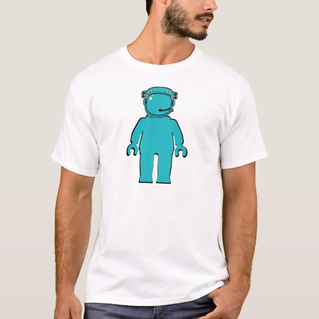 Banksy Style Astronaut Minifig T-Shirt (Front)