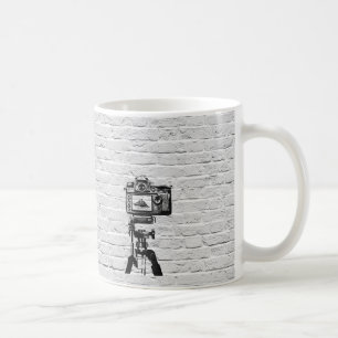 Banksy style graffiti mug