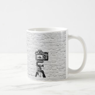 Banksy style graffiti mug