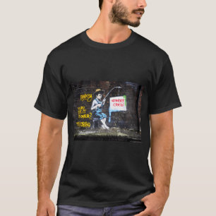 BANKSY VS Robbo War - Fishing Boy T-Shirt