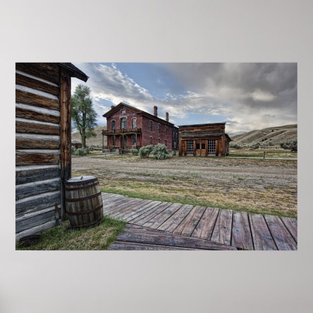 Bannack Ghost Town Mainstreet 2 - Montana Poster (Front)
