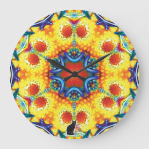 BannaPuddin Kaleidoscope Large Clock