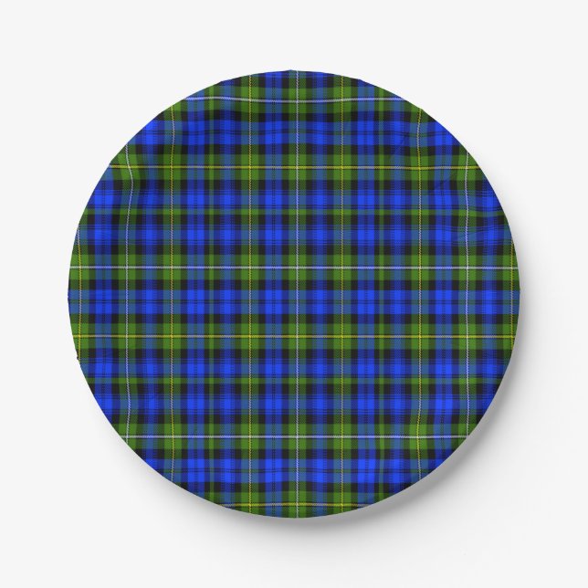Bannatyne Scottish Tartan Paper Plate (Front)