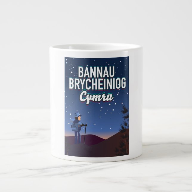Bannau Brycheiniog Cymru  Large Coffee Mug (Front)