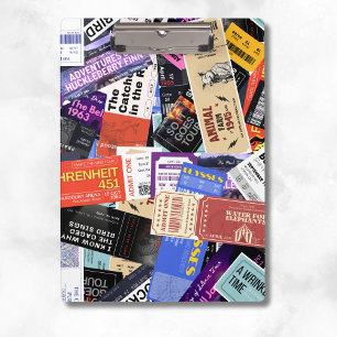 Banned Books Add Name Colourful Fun Clipboard