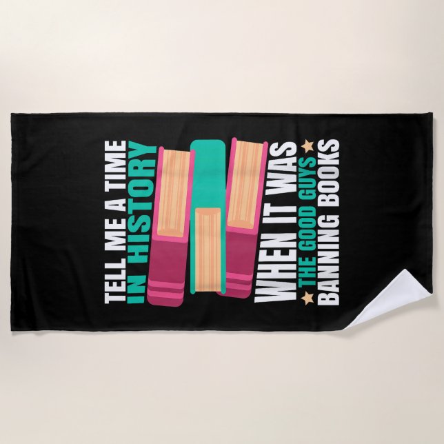 Banned Books Quote Beach Towel (Front)